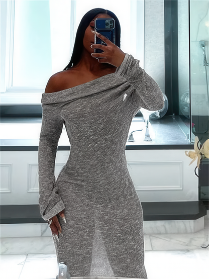 Classic Chic Full Sleeve Skinny Stretch Dress