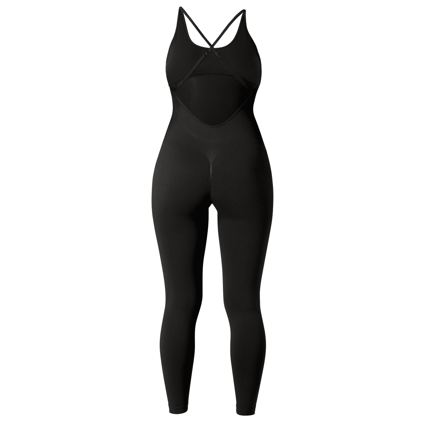 Bodycon Jumpsuit Women Full Seasons Casual Fitness Sporty Playsuit Sleeveless Slim Activewear All In One Jumpsuit Clothing Lady