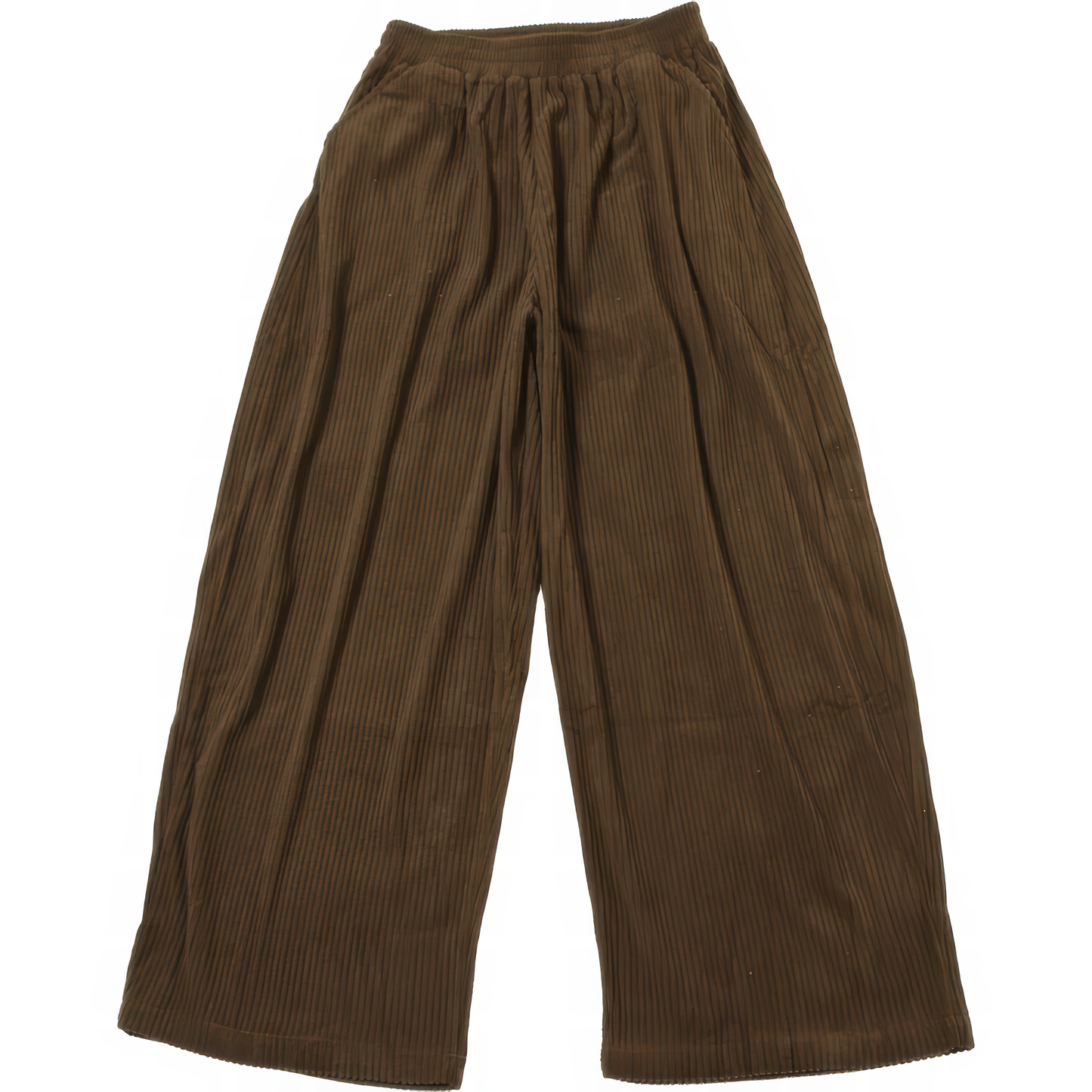 Corduroy Wide-Leg Pants