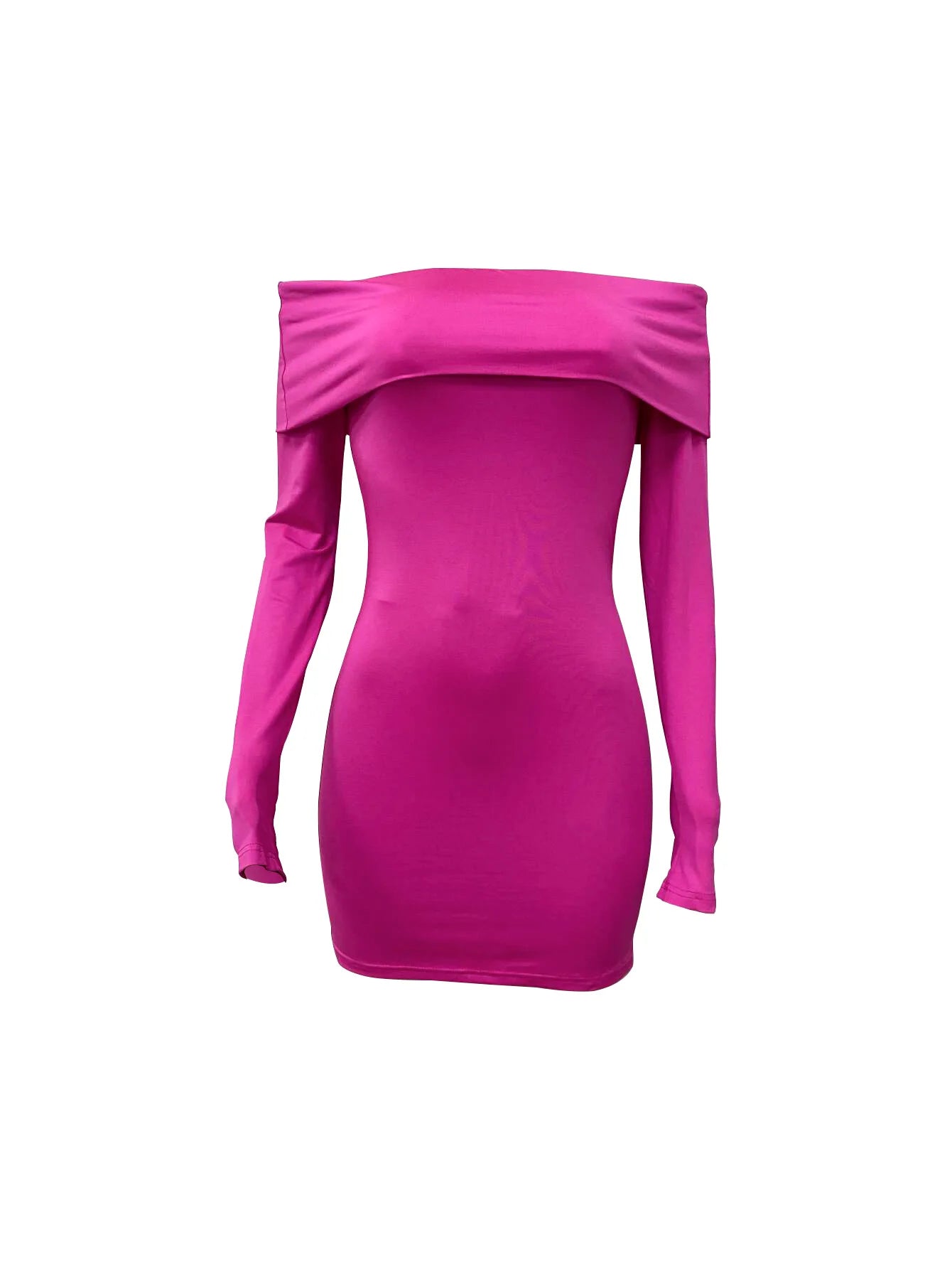 CM.YAYA 2024 Women Slash Neck Long Sleeve Ruched Mini Dress 2025 Winter Bodycon Sexy Streetwear Evening Night Club Party Dresses