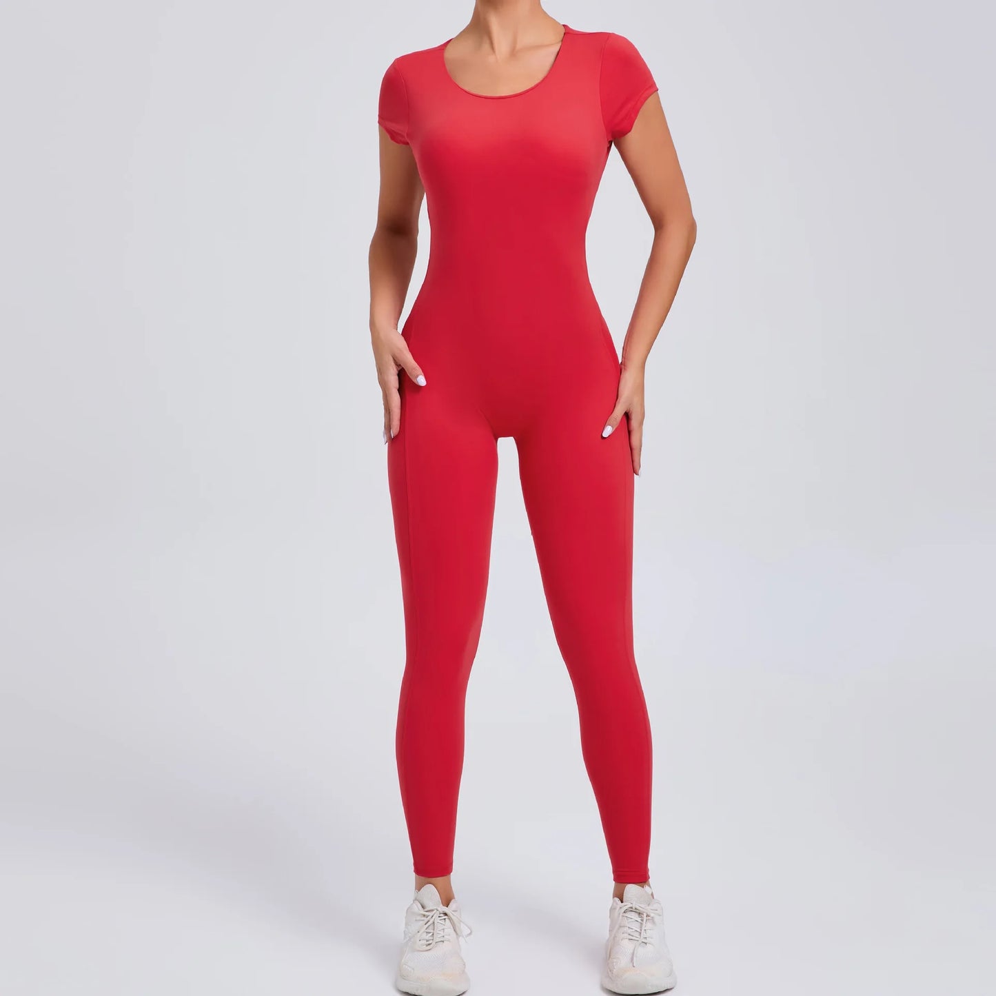 New Yoga Jumpsuit OPEN BACK TEE BODYSUIT Tight Fitting Hip Lifting Exercise Fitness Clothing Breathable Cycling Jersey