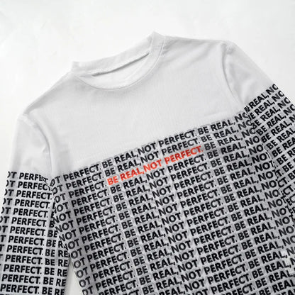 Shestyle Letter Printed Mesh Transparent Bodystui Women Panelled Newspaper Long Sleeve Round Neck T-Shirts Thong Beautiful Hot