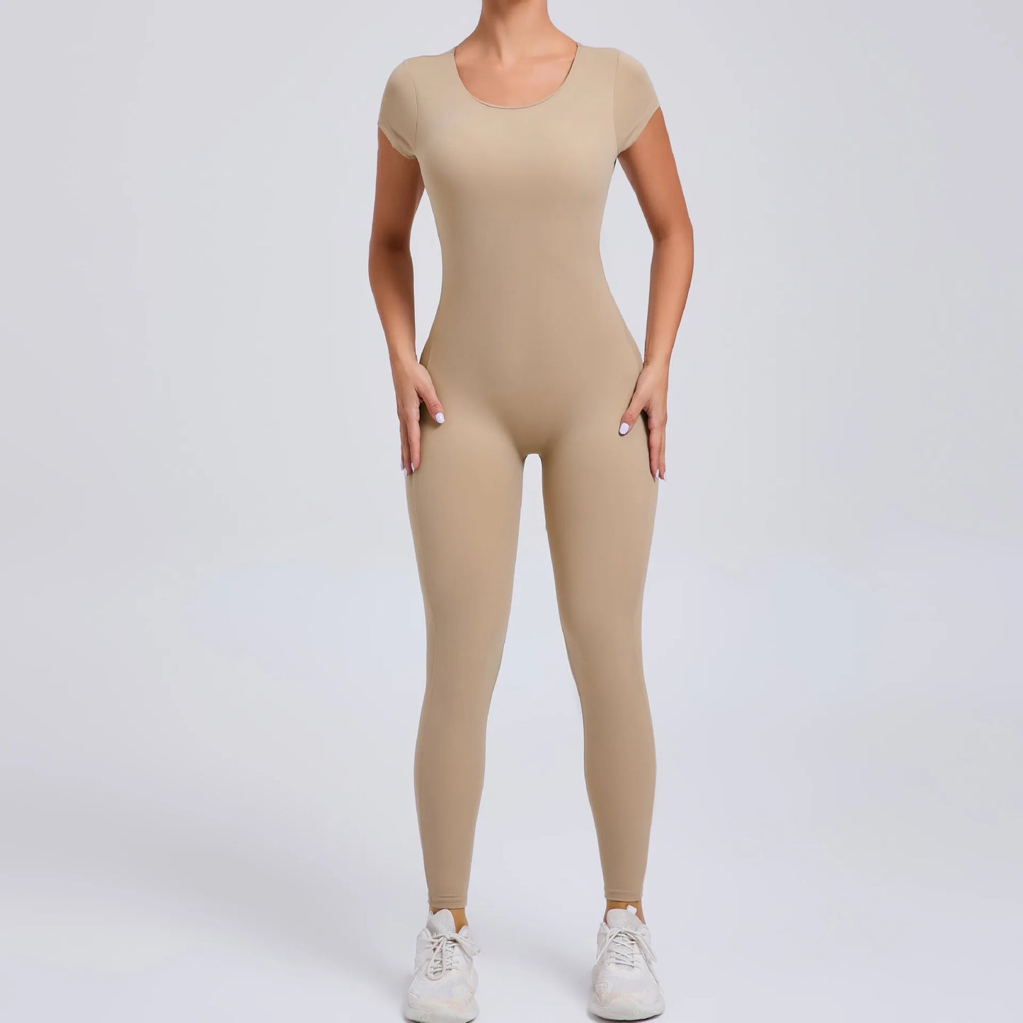 New Yoga Jumpsuit OPEN BACK TEE BODYSUIT Tight Fitting Hip Lifting Exercise Fitness Clothing Breathable Cycling Jersey