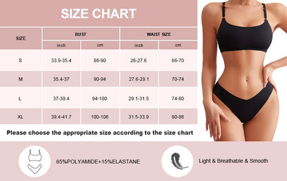 Hot Sale High Quality Latest Design Us Size Stylish Solid Ice Silk Seamless Wireless Bras And Women Underwear Set