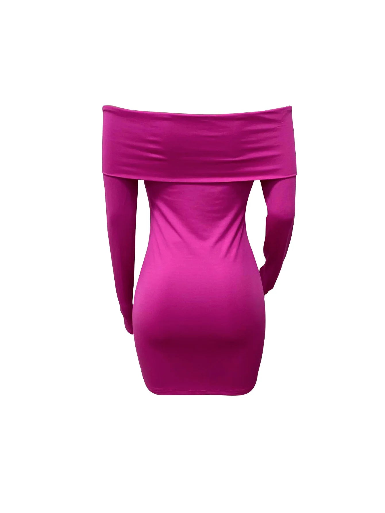 CM.YAYA 2024 Women Slash Neck Long Sleeve Ruched Mini Dress 2025 Winter Bodycon Sexy Streetwear Evening Night Club Party Dresses