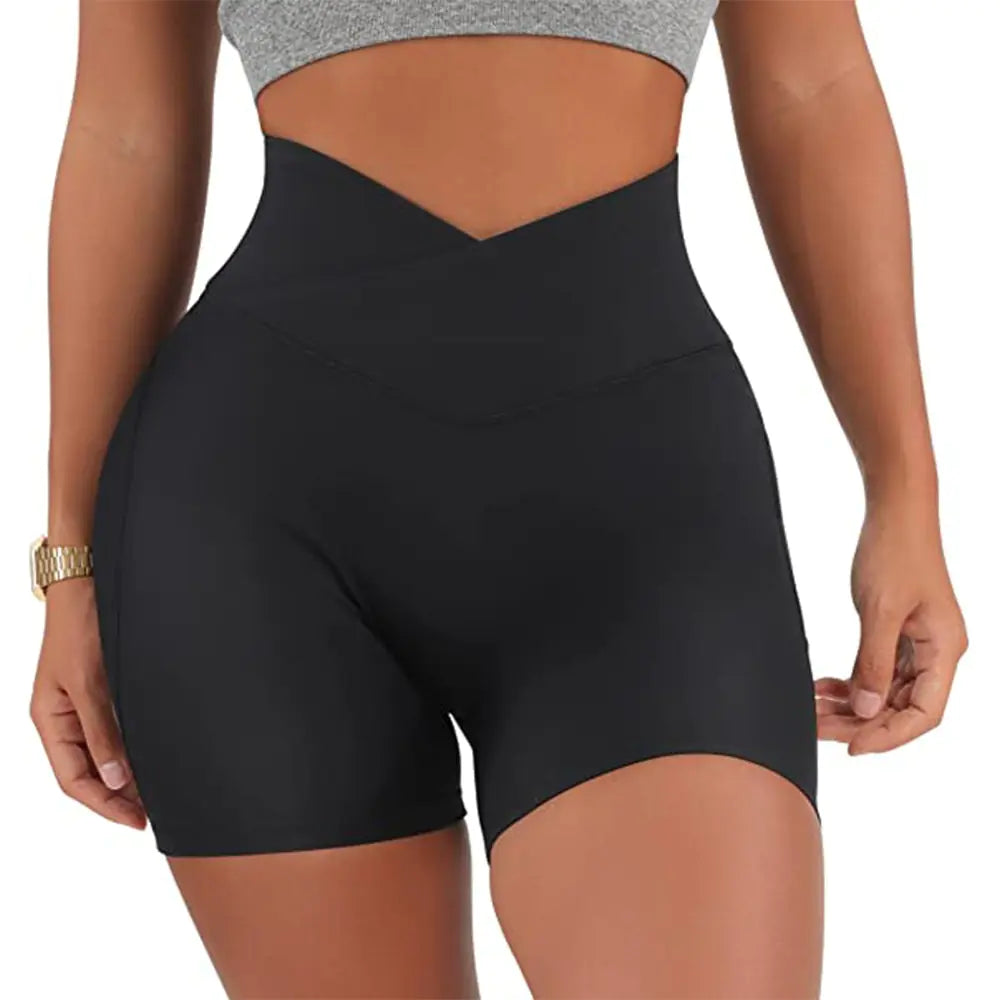 Sports Shorts Women High Waist Workout Seamless Fitness Yoga Shorts